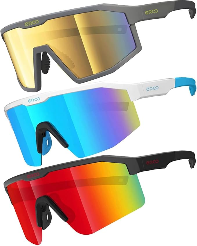 Eazyrun Youth Kids Polarized Sports Sunglasses for Age 8-12 Softball Baseball Cycling Glasses UV Protection for Girl Boy