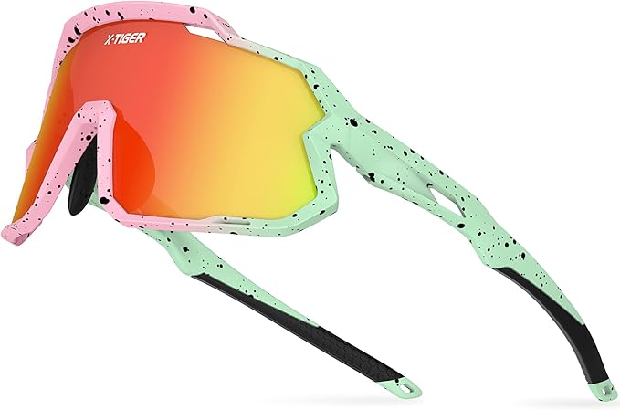 X-TIGER Kids Sunglasses Polarized Youth Baseball Sunglasses for 8-14 boys girls UV400 Sports Softball Cycling Glasses
