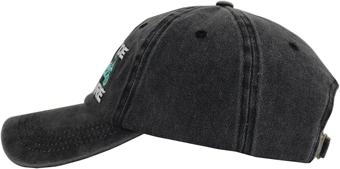 KKMKSHHG Side by Side Hair Don't Care Baseball Cap, Funny Embroidered Adjustable Washed Cotton Outdoor Car Hat for Women Men