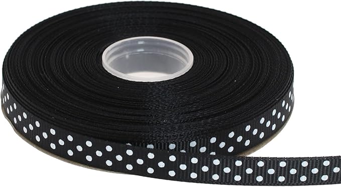 Polka Dot Grosgrain Ribbon 25 Yard Each Roll 100% Polyester by Unknown