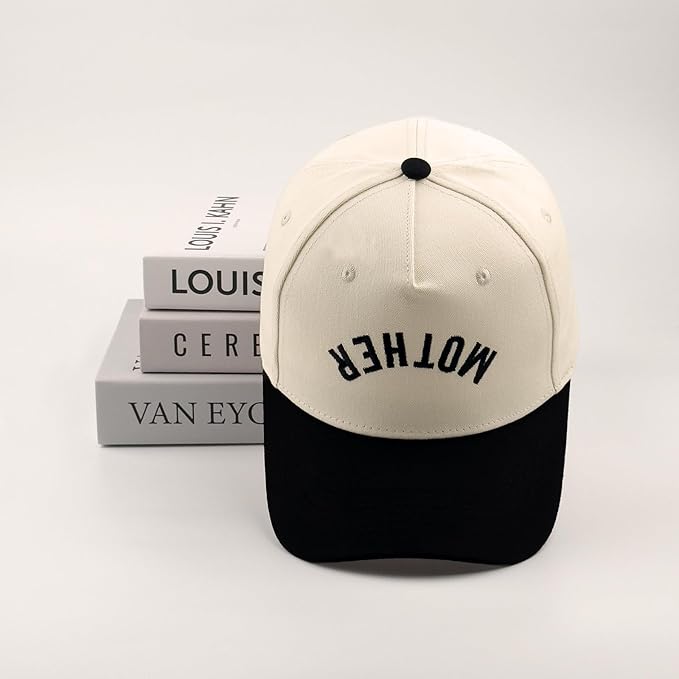 Embroidered Boy Girl Dad Mom Two-Tone Baseball Cap, Classic Dad Hat for Men Women His Her, Family Theme Gift Ideas