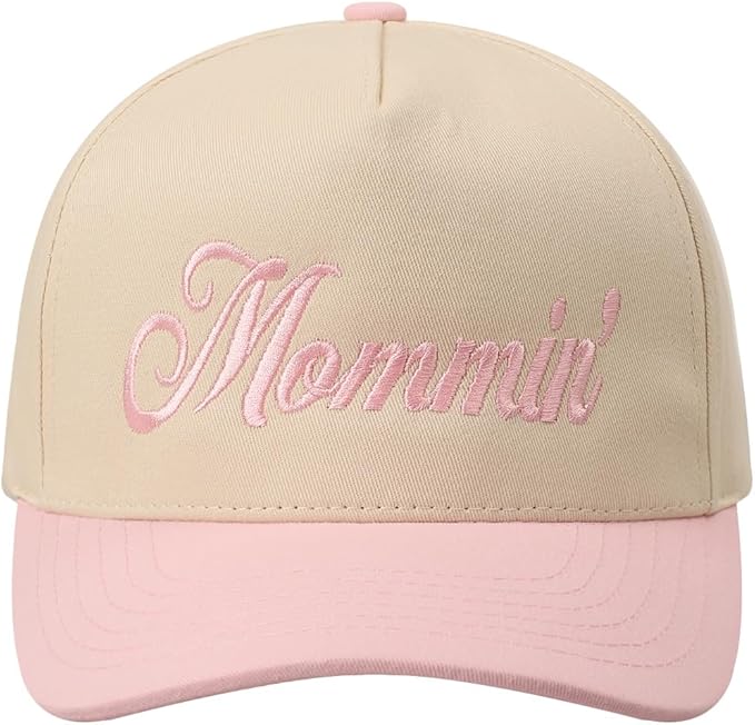 MIRMARU Two-Tone Vintage Canvas Trucker Hats for Men & Women, Adjustable Size Baseball Caps with Trendy Embroidered Design