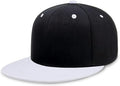 CHOK.LIDS Flat Bill Visor Classic Snapback Hat Blank Adjustable Brim High Top End Trendy Color Style Plain Tone Baseball Cap