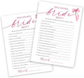 Wedding Shower Games Cards, Who Knows The Bride Best, Bridal Shower Games 25 by Wybgno