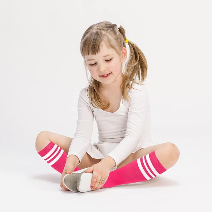 qikqik Toddler Soccer Socks Kids Soccer Socks Boys Baseball Sock Youth Football Sock Girls Softball Accessories Team Sports