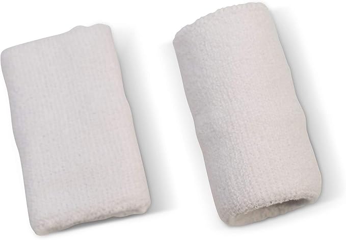 US Glove Sweat Bands for Wrists, Sports Wristbands for Men & Women, Athletic Hand Bands for Tennis, Gymnastics, Basketball, Volleyball, Baseball, Football or Gym Sport, 2-pc Cotton Arm Sweatbands 4.5"
