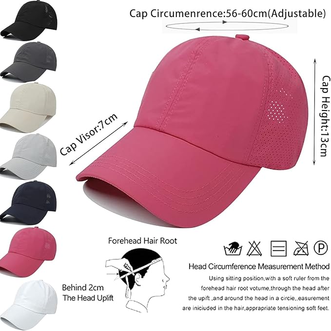 Criss Cross Hat Washed Distressed Baseball Cap Ponytail Hat High Messy Bun Ponycap for Women