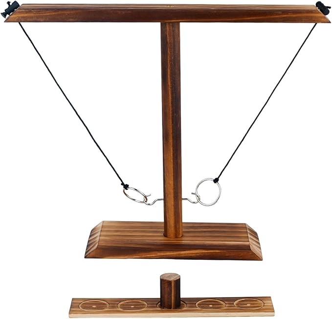 Ring toss Game, Large Base Hook and Ring Game, Hook and Ring Throwing Game by YWTOYS