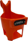 Fence Cup Holder | Drink Holder for Chain Link Fence | Fits Stanley, Yeti & Gatorade | Baseball Dugout, Softball, Pickleball & Tennis | Made in USA | The Fence Buddy (Orange)
