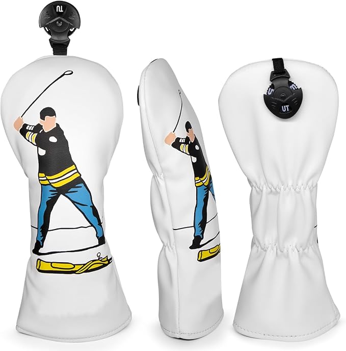 Barudan Golf Funny Golf Head Covers Premium Funny Driver Headcover, 3 Wood Headcover (Fairway Wood Head Cover), Hybrid Headcover fits for All Brand