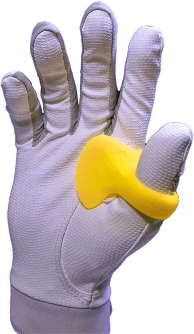 ThumbPRO Baseball Thumb Guard - Batting Aid & Grip Enhancer - Reduces Sting, Improves Swing - for Baseball & Softball - All Levels, Left/Right Hand - 3 Sizes