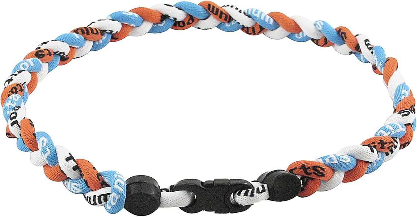 MapofBeauty 18 Inch Sport Three Colors Three Braided Rope Tornado Necklace