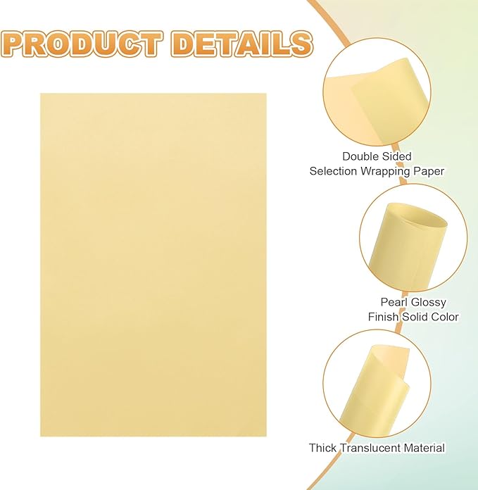 MECCANIXITY 100 Sheet Colored Vellum Paper 4" x 6", 100gsm Translucent - Image 3