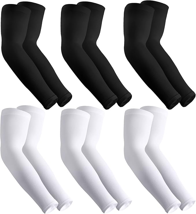 HEGCOIIE UV Sun Protection Arm Sleeves for Men & Women - Tattoo Cover Up - UPF 50 Cooling Sleeve for Golf, Cycling