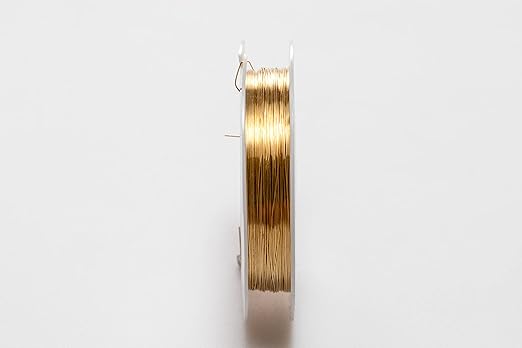26 Gauge, Jeweler's Brass Wire, Round Dead Soft CDA #230 Alloy Jewelry Grade - - Image 2