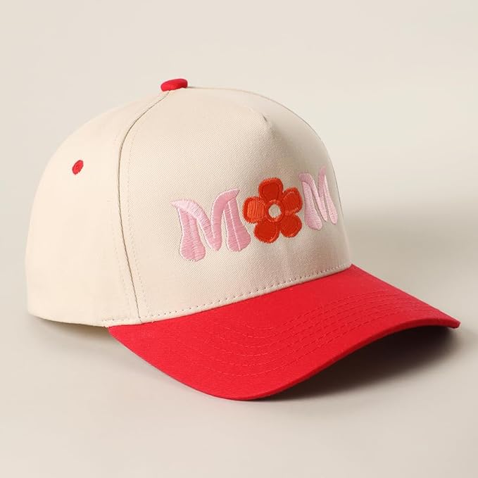 MIRMARU Two-Tone Vintage Canvas Trucker Hats for Men & Women, Adjustable Size Baseball Caps with Trendy Embroidered Design