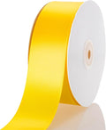 1-1/2 Inch Yellow Ribbon, 50 Yards Craft Polyester Satin Ribbon Perfect by Unknown