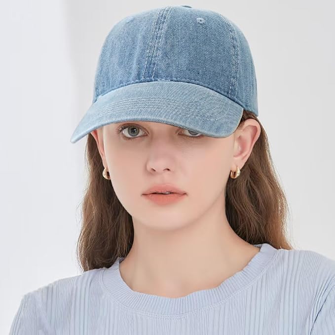 Baseball Cap for Women Men Classic Strapback Hats Adjustable Sun Hat
