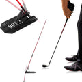 Golf Alignment Stick Holder, Golf Swing Trainer Training Aid, Adjustable Golf Posture Corrector, Portable Golf Swing Correction Equipment for Indoor & Outdoor Practice for Men Women Beginners