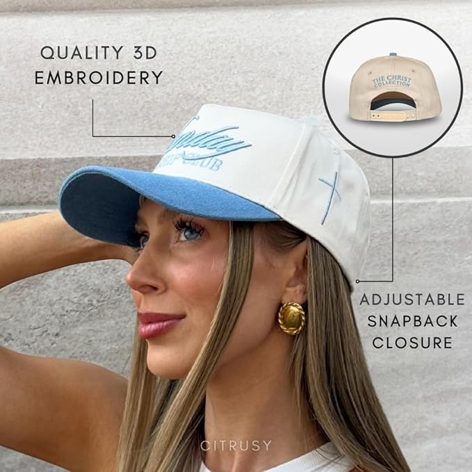 Vintage Faith & Forever Trucker Hat | Men & Women | Christian Cross Jesus Hats | Bachelorette Bride Hat | Cotton | Snapback