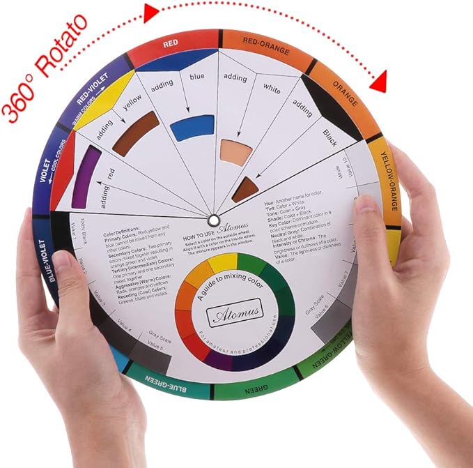 JimKing Creative Color Wheel, Paint Mixing Learning Guide, Art Class Teaching - Image 7