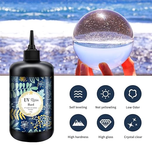 Crystal Clear Hard UV Resin Upgraded Formula Ultraviolet Fast Curing - Image 3