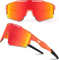 Ukoly Cycling Sunglasses for Men Women with 3 Interchangeable Lenses, Polarized Sports Sunglasses, Baseball Sunglasses
