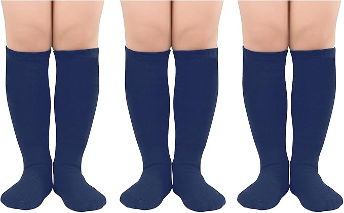 American Trends Kids Toddler Soccer Socks Youth Baseball Softball Football Socks Knee High Accessories for Girls