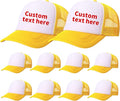 10 Pack of Blank Trucker Hat Bulk Men and Women Hats Bulk DIY Graffiti Mesh Hat Hot Stamping Hats