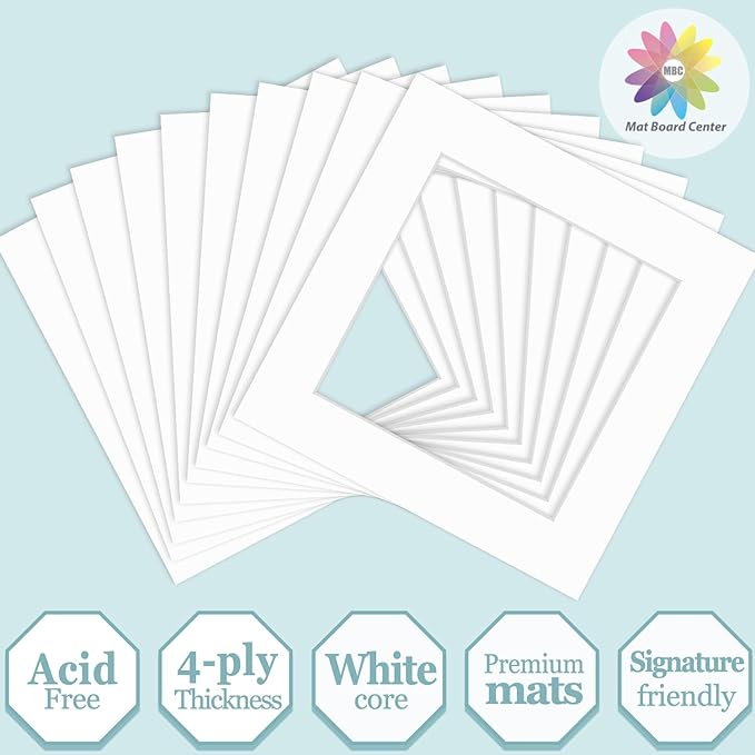 MBC Mat Board Center, 10 Pack 8x8 - Image 2