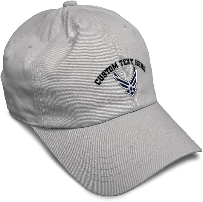 Speedy Pros Soft Baseball Hat Embroidered Dad Hat Air Force Emblem Embroidery Men & Ladies Baseball Cap Cotton