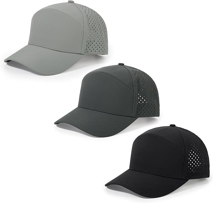 HH HOFNEN Quick Dry Baseball Cap Mesh Snapback Hat Sun and Rain Protection Structured Golf Trucker Hats for Men Women