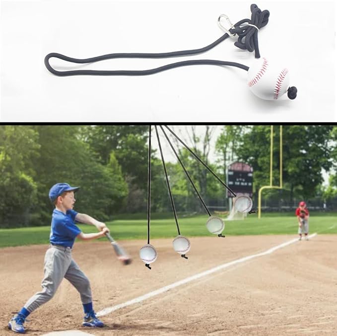 Baseball and Softball Training Assistance,Baseball and Softball Batting Training Rope, Practice Baseball Swing Skills,Hand Eye Coordination,and Hitting Performance