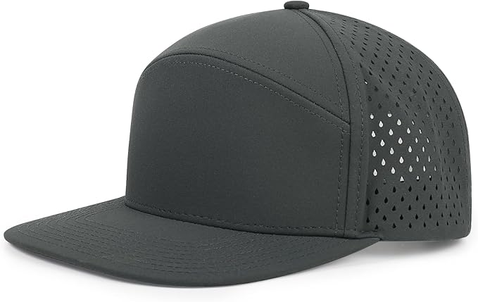 Quick Dry Baseball Cap Flat Brim Snapback Hat Sun and Rain Protection Golf Hat for Men Women