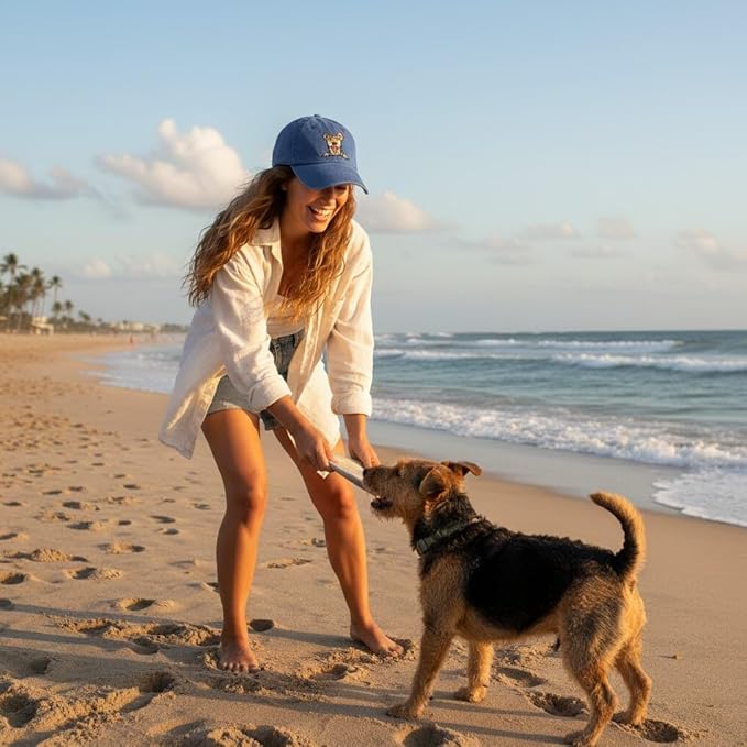 Pet Dog Lover Gifts,Embroidered Dog Baseball Hats for Men Women Dad Mom