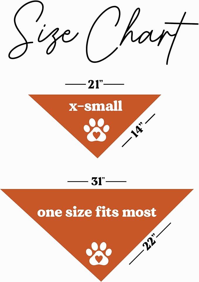 Game Day Dog Bandana | 100% Cotton Adjustable Triangle | Made in USA | Baseball| Sports | Biggest Fan | Game Day | Dark Orange, One Size (1054)