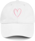 American Trends Womens Baseball Caps Cute Heart Dad Hat, Adjustable Cotton Unisex Cap for Workout, Golf & Everyday Wear