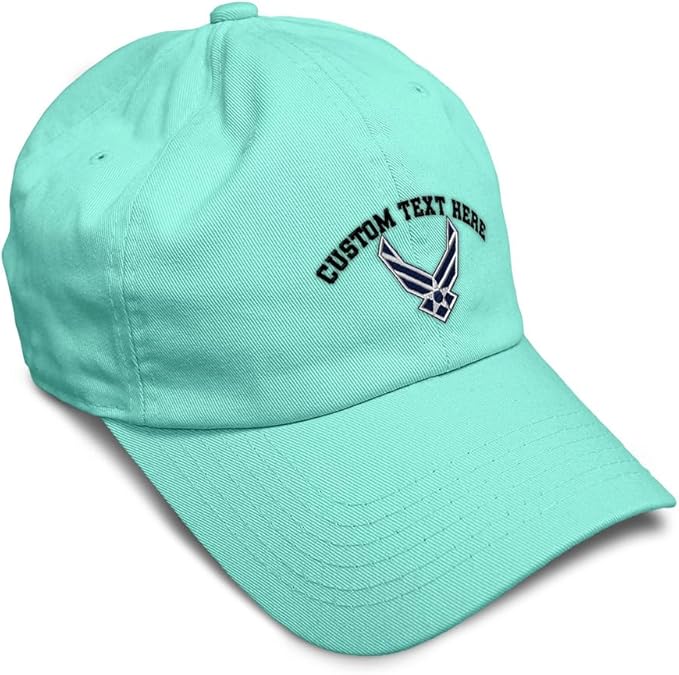 Speedy Pros Soft Baseball Hat Embroidered Dad Hat Air Force Emblem Embroidery Men & Ladies Baseball Cap Cotton