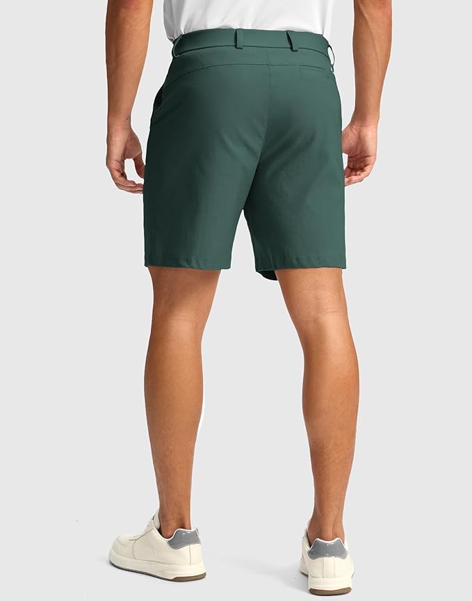 G Gradual Men's Golf Dress Shorts 5"/ 7"/ 9" Stretch Casual Work Flat Front Shorts for Men with 3 Pockets Quick Dry