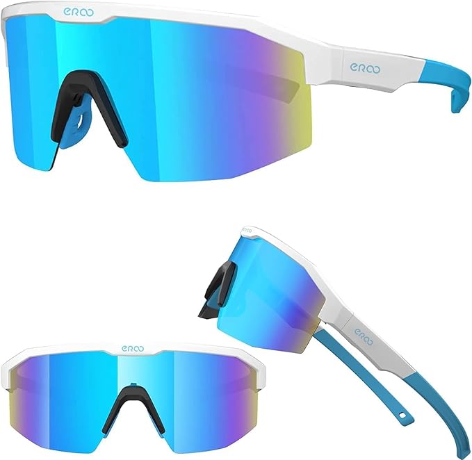 Eazyrun Kids Polarized Sports Sunglasses for Age 8-12 Youth Baseball Softball Cycling Glasses UV Protection for Boy Girl