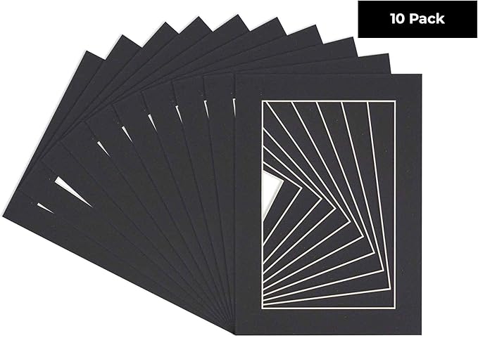 Pack of Ten 8.5x11 Mats Bevel Cut - Image 2