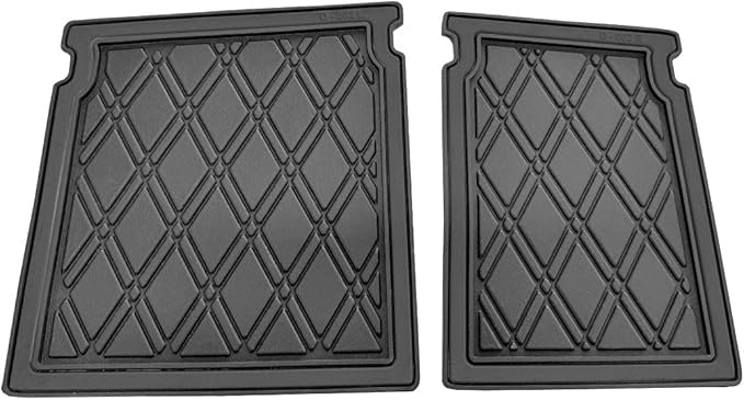 Xtreme MATS Dash Mat Compatible with EZGO RXV Golf Carts - Double Diamond Rubber Liner for GolfCar Cubbys and Dashes - Fits RXV Factory Dash - Golf Cart Accessory (All Black Trim, EZGO RXV)