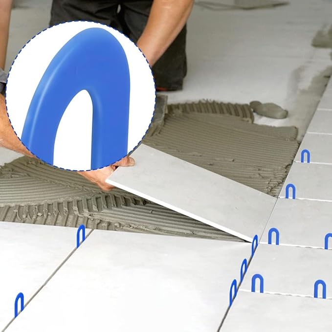 DGSL Tile Leveling System Tile Spacers 1/16 Inch, 300 pieces Horseshoe Shim U - Image 3