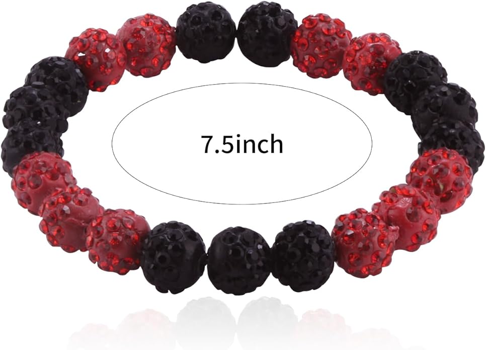 Baseball Bracelet for Women Men Baseball Mom Accessories Essentials Stuff Sparking Bead Bracelet Jewelry Baseballs Sport Fan Bracelet for Sports Game Team