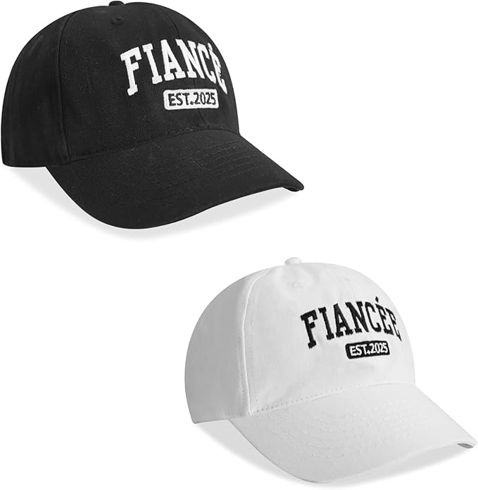 Embroidered Baseball Cap Women Men Engagement Anniversary Honeymoon Wedding Gifts Newlyweds Couples Adjustable Hats