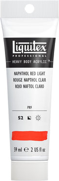 Liquitex Professional Heavy Body Acrylic Paint, 2-oz Tube, Naphthol Red Light by Liquitex