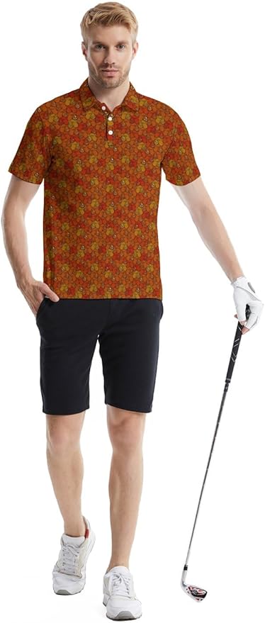 Mens Golf Shirts Golf Polo Shirts for Men Short Sleeve Polo Shirts Golf Gifts