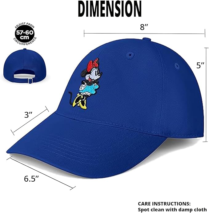 Disney Adult Baseball Cap, Minnie Mouse Adjustable Dad Hat