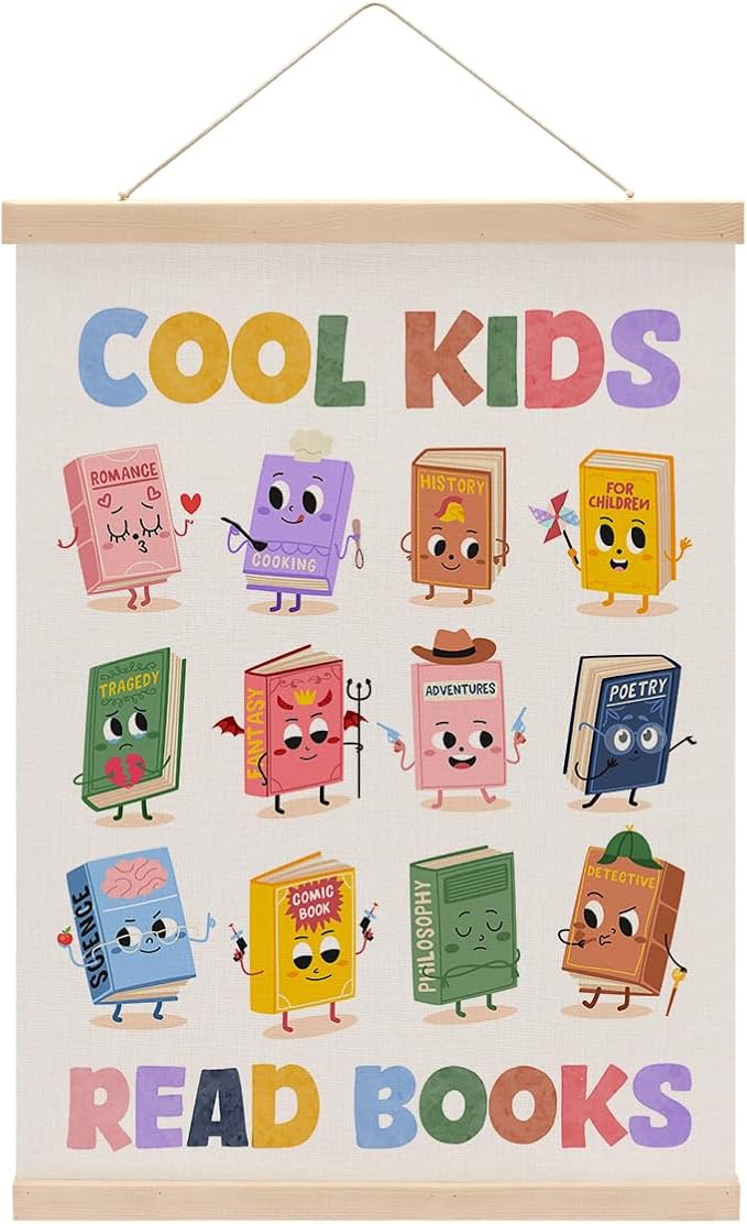 Reading Poster Hanger, Reading Nook Classroom Decor Wall Decor, Toddler by Unknown