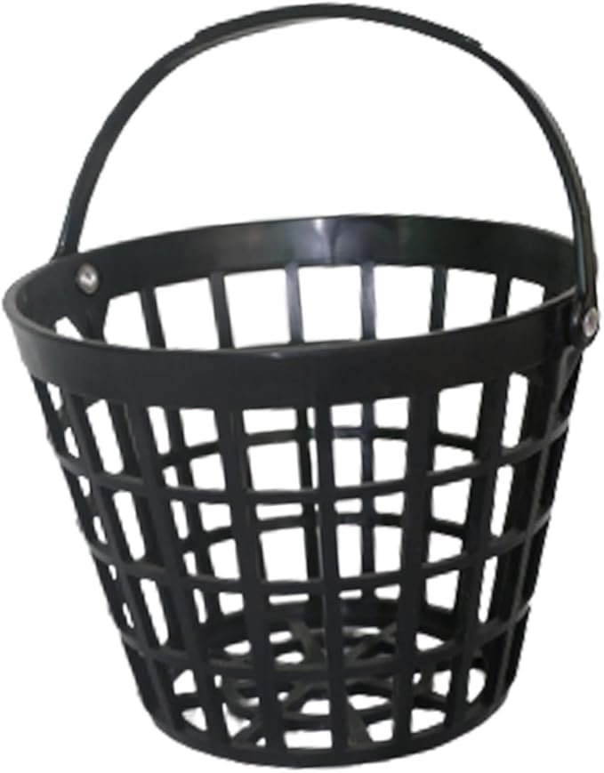 SM SunniMix Unbreakable Golf Ball Basket, Golfball Container with Handle Ball Holder Contains 25/50/100 Balls Range Accessories